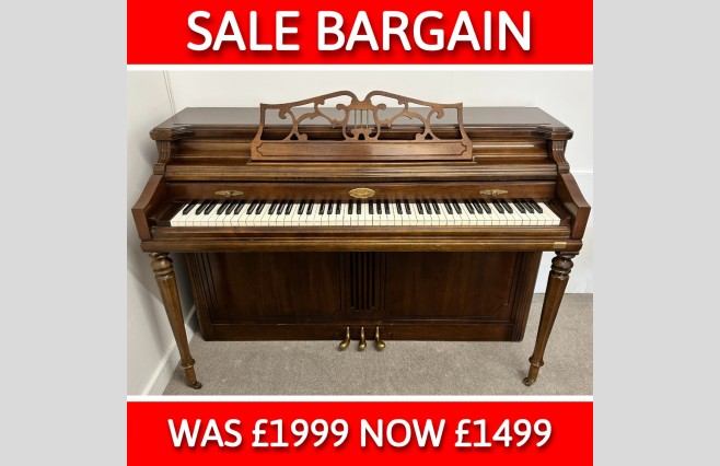 Wurlitzer Satin Mahogany 2145 Upright Piano, Used - All Inclusive Premium Package (SN:1672070) - Image 1